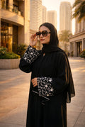 Black Sleeves Embroidery Abaya | The Classic Edits
