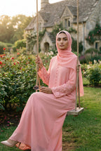 Floral Pink Abaya