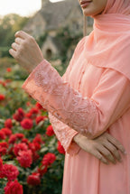 Floral Pink Abaya