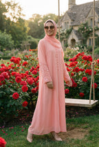 Floral Pink Abaya