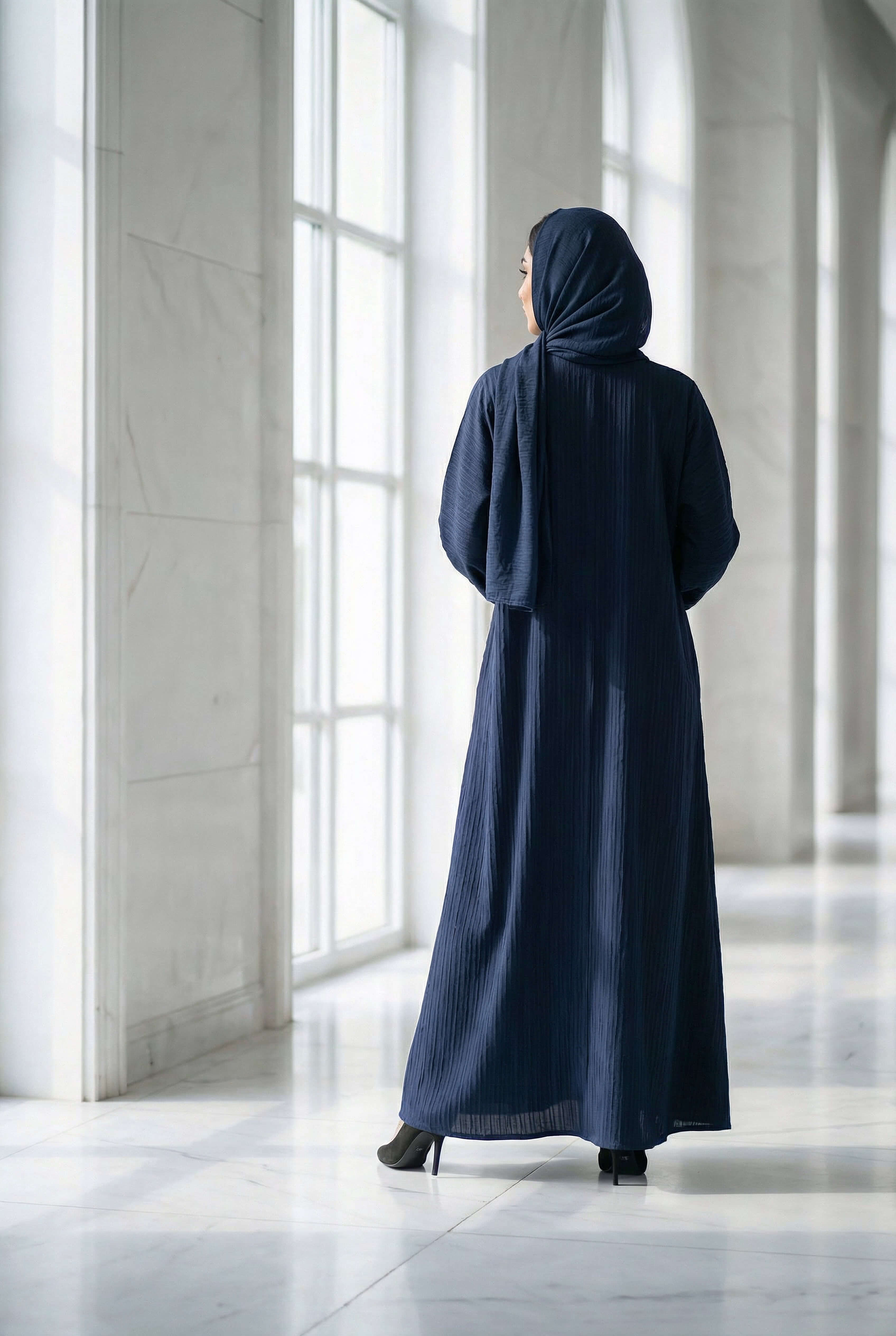 Moonlit Veil Abaya - Skyline