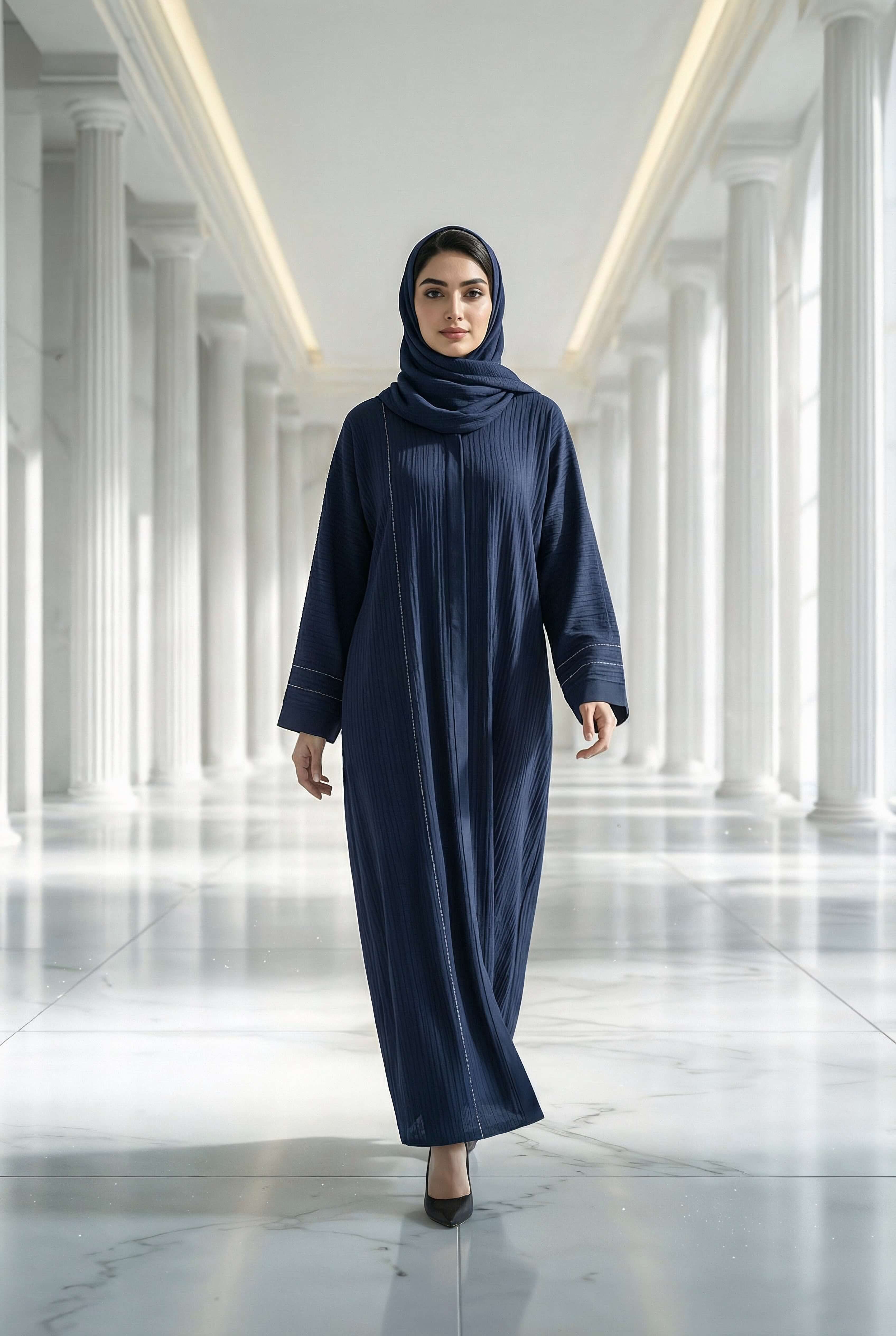 Moonlit Veil Abaya - Skyline