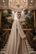 Pearls Dabka Abaya | Serene Threads