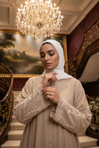 Pearls Dabka Abaya | Serene Threads