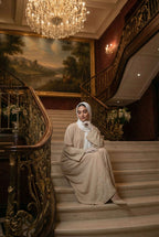 Pearls Dabka Abaya | Serene Threads