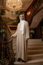 Pearls Dabka Abaya | Serene Threads