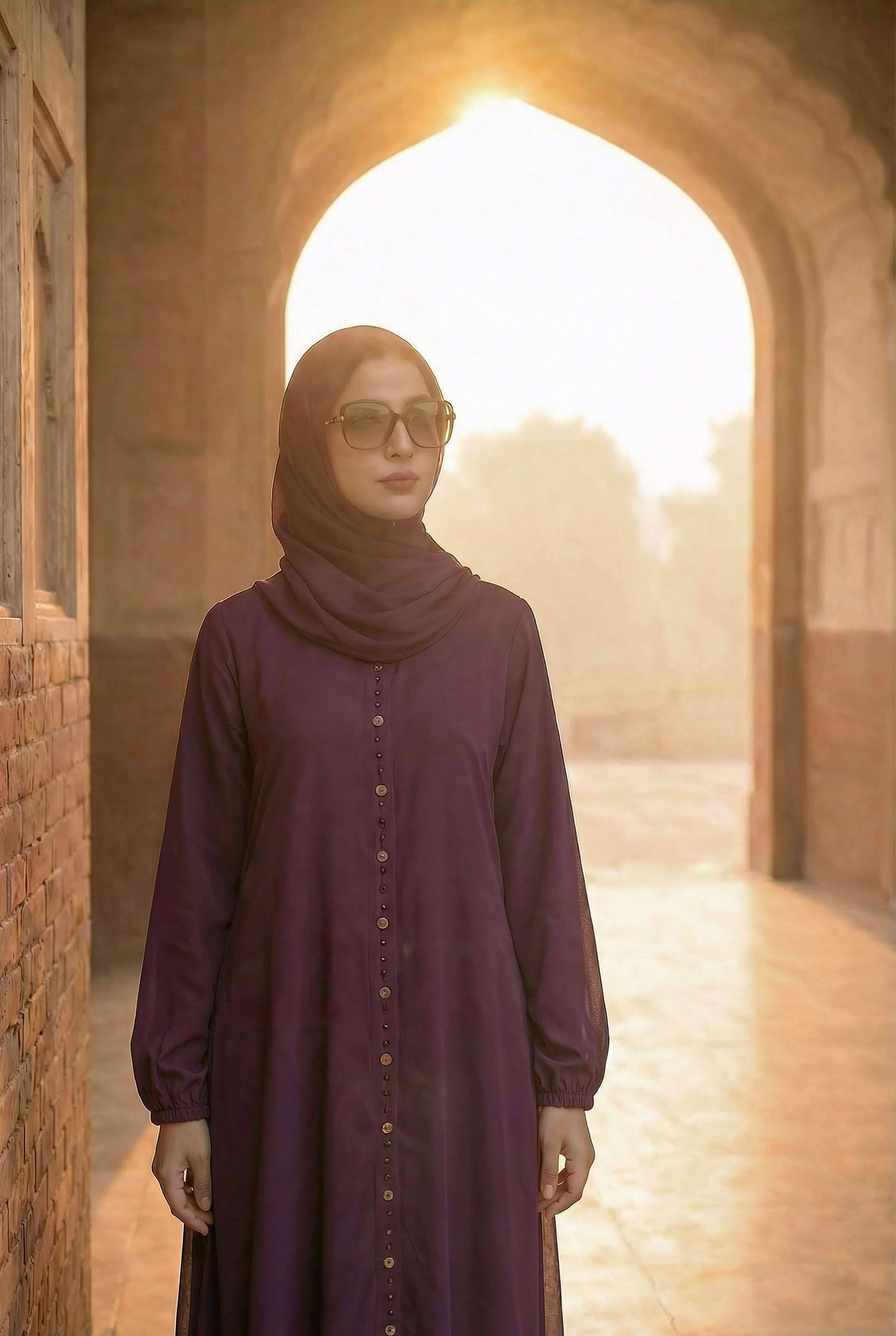 Royal Plum Abaya