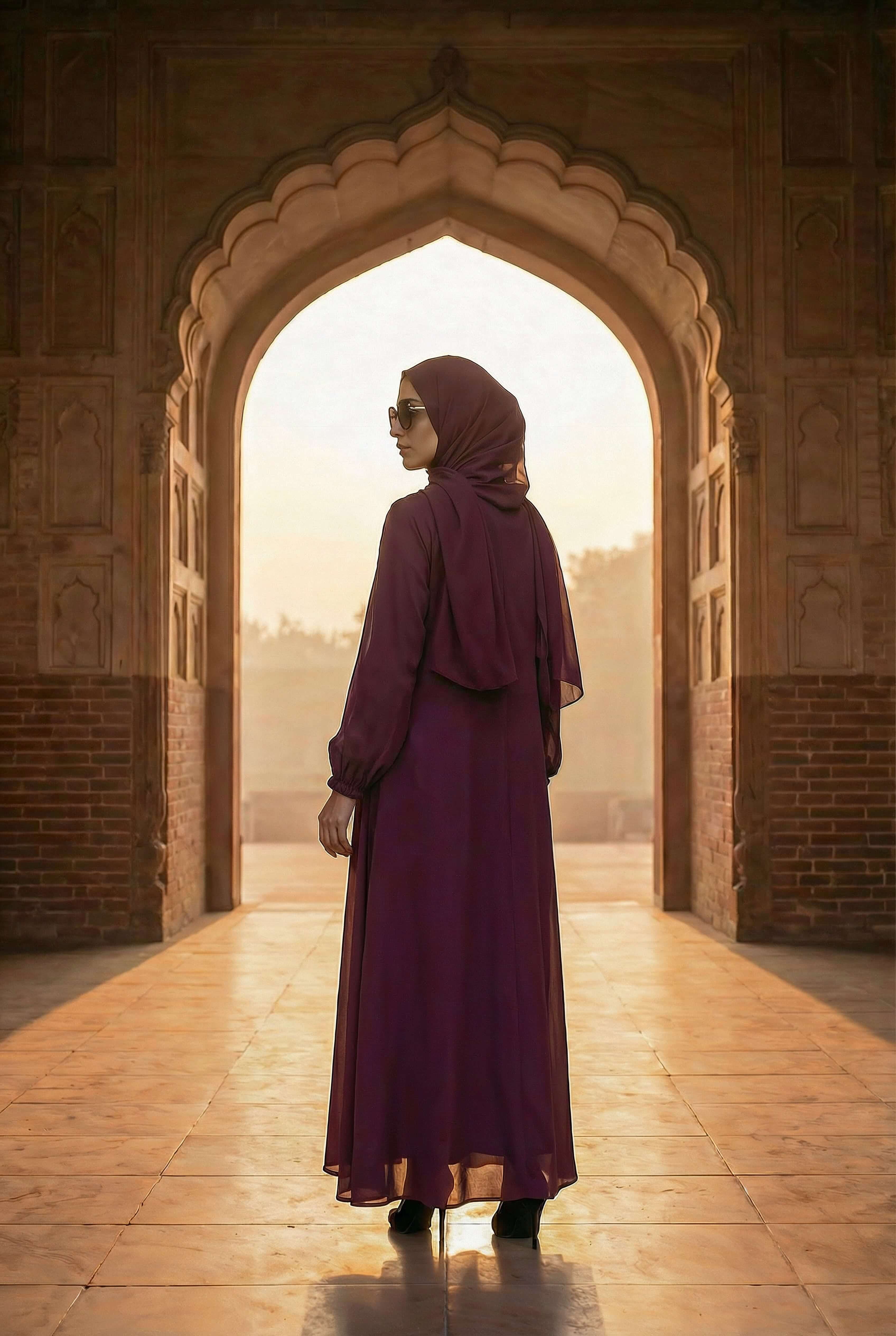 Royal Plum Abaya