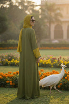 Golden Olive Abaya